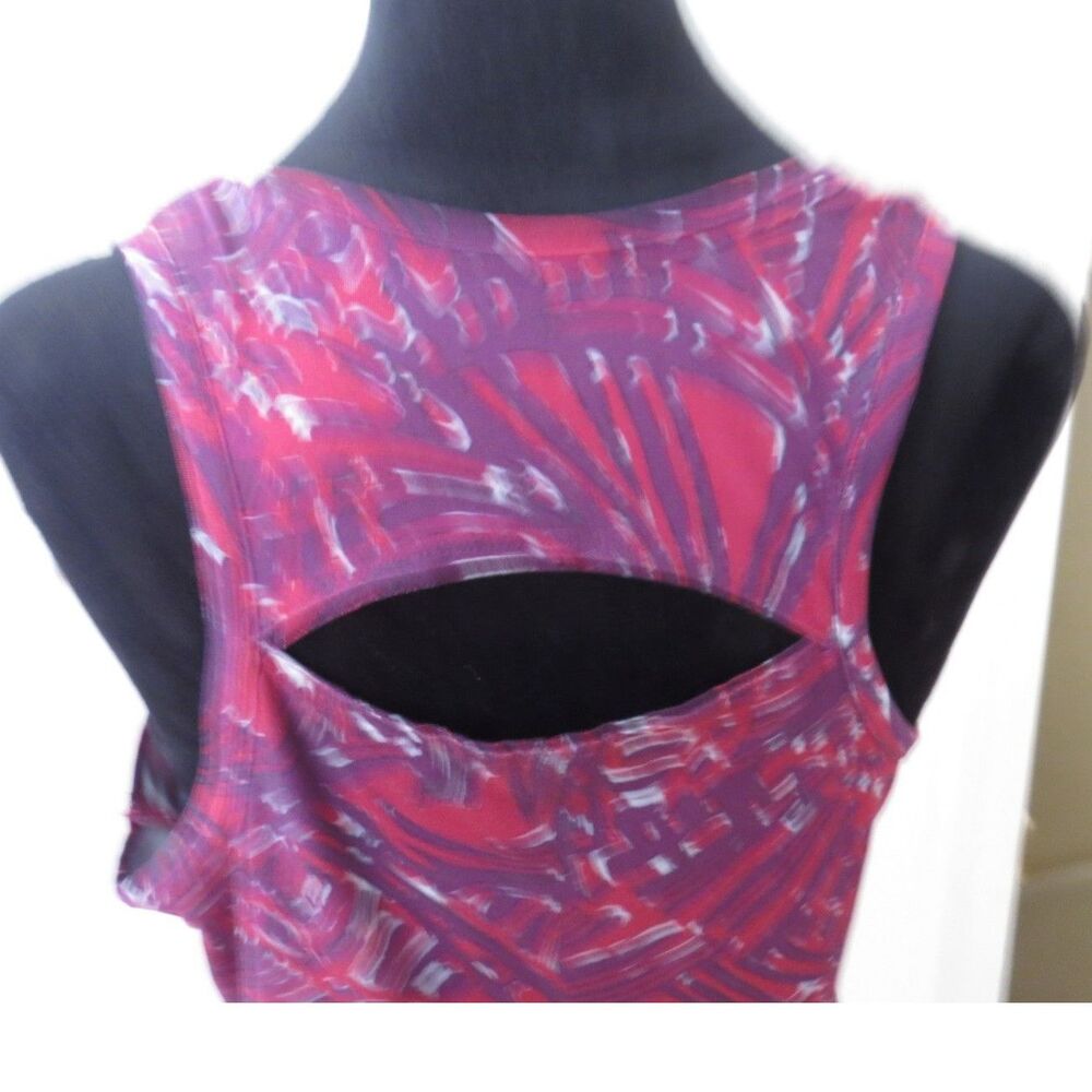 Woolrich Women's Athletic Patterned Tunic Dress Athleisure Wine/Purple S EUC - Picture 3 of 8